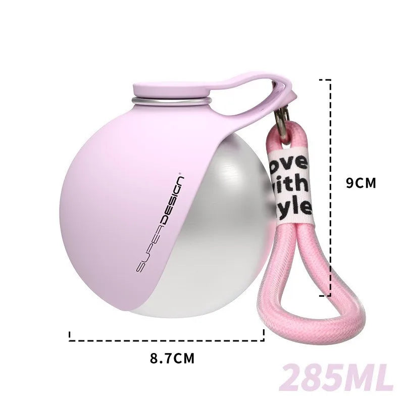 Portable Dog Water Bottle with Flip-Out Bowl – Leak-Proof Travel Water Dispenser for Walks & Hikes