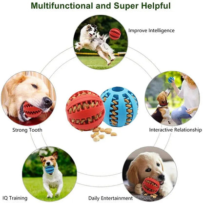 Treat Dispensing Dog Ball – Chew-Resistant Food Puzzle Toy